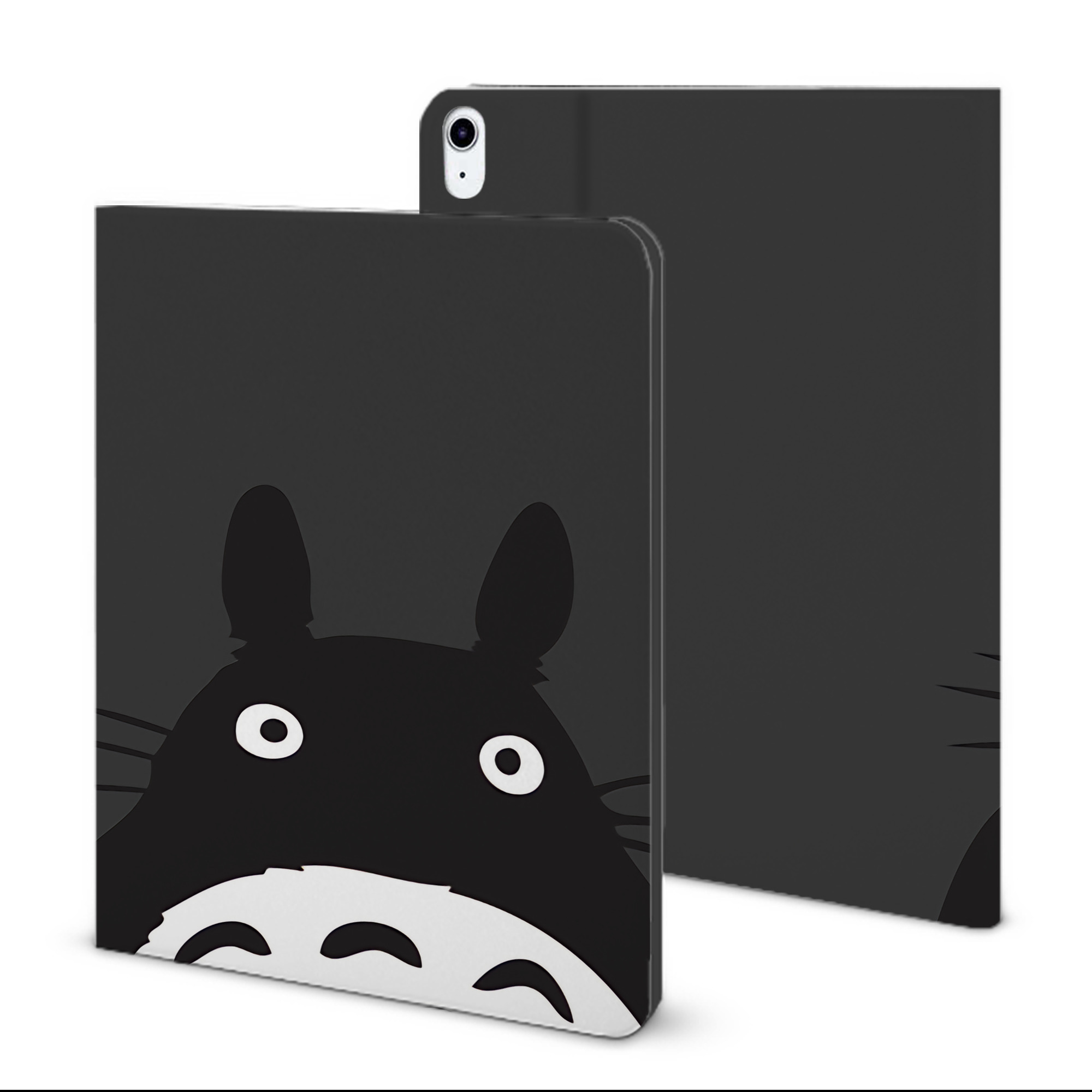 （画像用） となりのトトロ 草壁メイ 草壁サツキ My Neighbor Totoro Satsuki Kusakabe Mei Kusakabe IPad ケース ブック型 PUレザー TPU 耐衝撃 軽量 薄型 ペン収納なし 全面保護 IPad 各モデル対応
